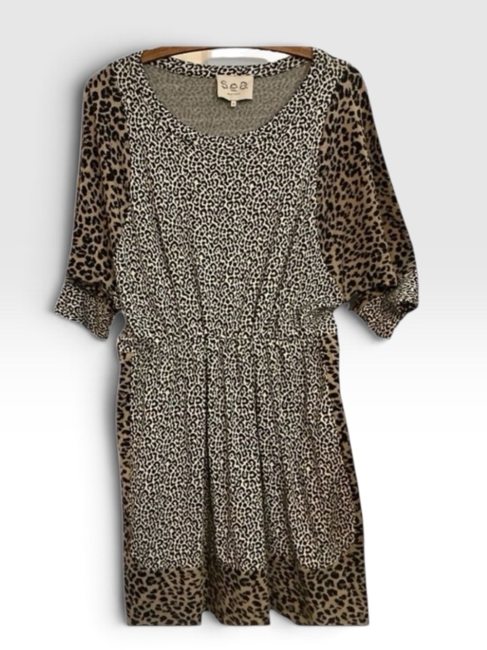 SEA New York Animal Print Dress Size 4 Leopard Print Dress